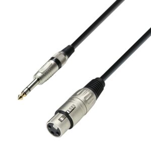 Adam Hall 3 Star Microphone Cable 10m XLR Female x Klinke TRS