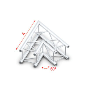 Milos Pro-30 Square G Truss - 60° Corner - Heavy Duty Silber | Schwarz
