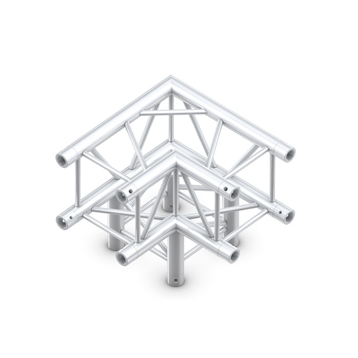 Milos Pro-30 Square G Truss - Corner 3-way Silber | Schwarz